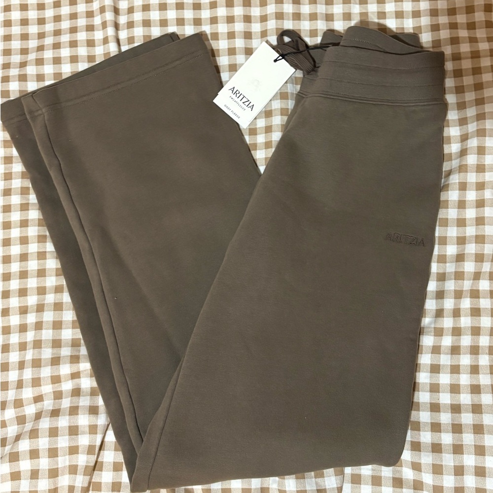 Aritzia Perfect Banded Sweatpants- Cola Taupe 2XS